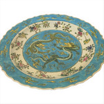 Chinese Porcelain 18" Dia Plate