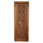 Burmese Teak Carved Wooden Panel