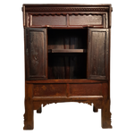 Chinese antique cabinet in cinnabar red