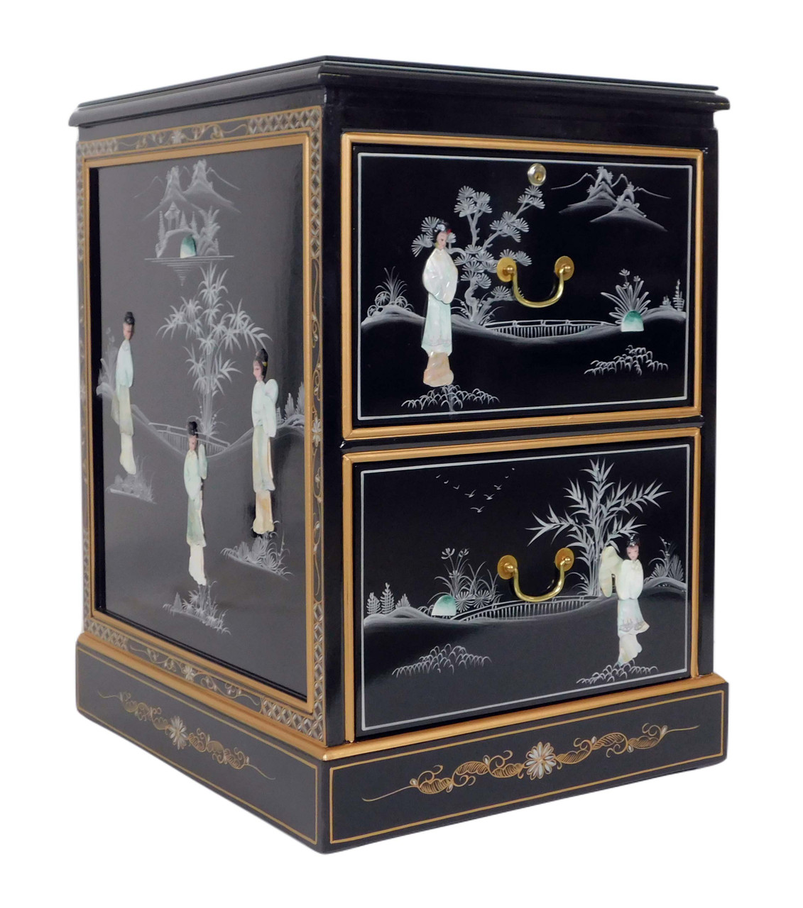 Oriental Furniture Warehouse Home File Cabinet with Oriental