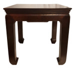 Chinese End Table Solid Elm  Ming Design 24" H