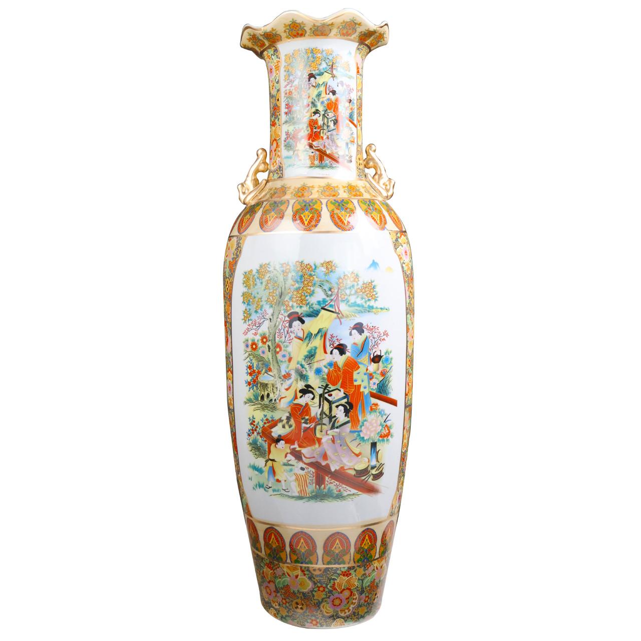 Oriental Furniture Warehouse Large Chinese Vase, 52