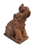 Asian Water Fountain  Carved Stone Elephant 26"H