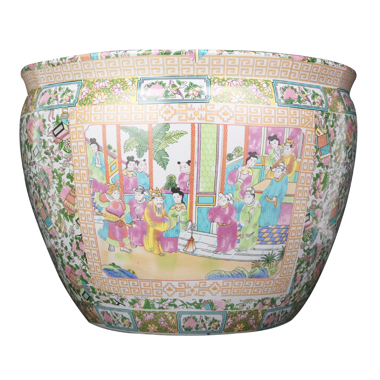 アンティーク　チャイナ　ローズメダリオン ２枚　Chinese Rose Antique Chinese Rose Medallion Tea Cups and Saucers* - Etsy