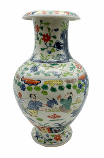 Chinese Porcelain Vase 5-ring Mushroom Top