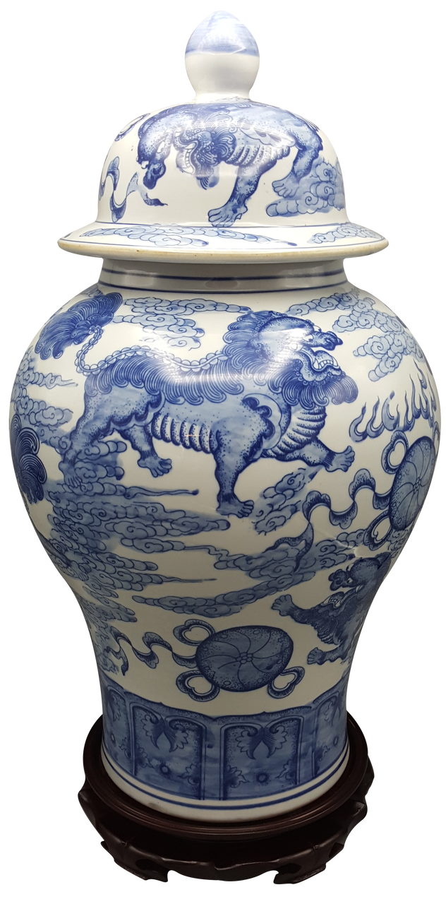 blue and white temple jars chinese blue and white temple jar with lions jewels blue and white temple jars chinese blue and white temple jar with lions jewels