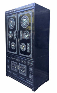 Korean Mother of Pearl Armoire