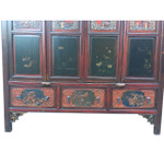 Chinese  carved antique armoire