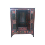 Antique Chinese Fir wood armoire