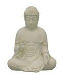 White Meditating Buddha Statue