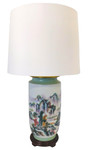 28"H Asian Porcelain Lamp
