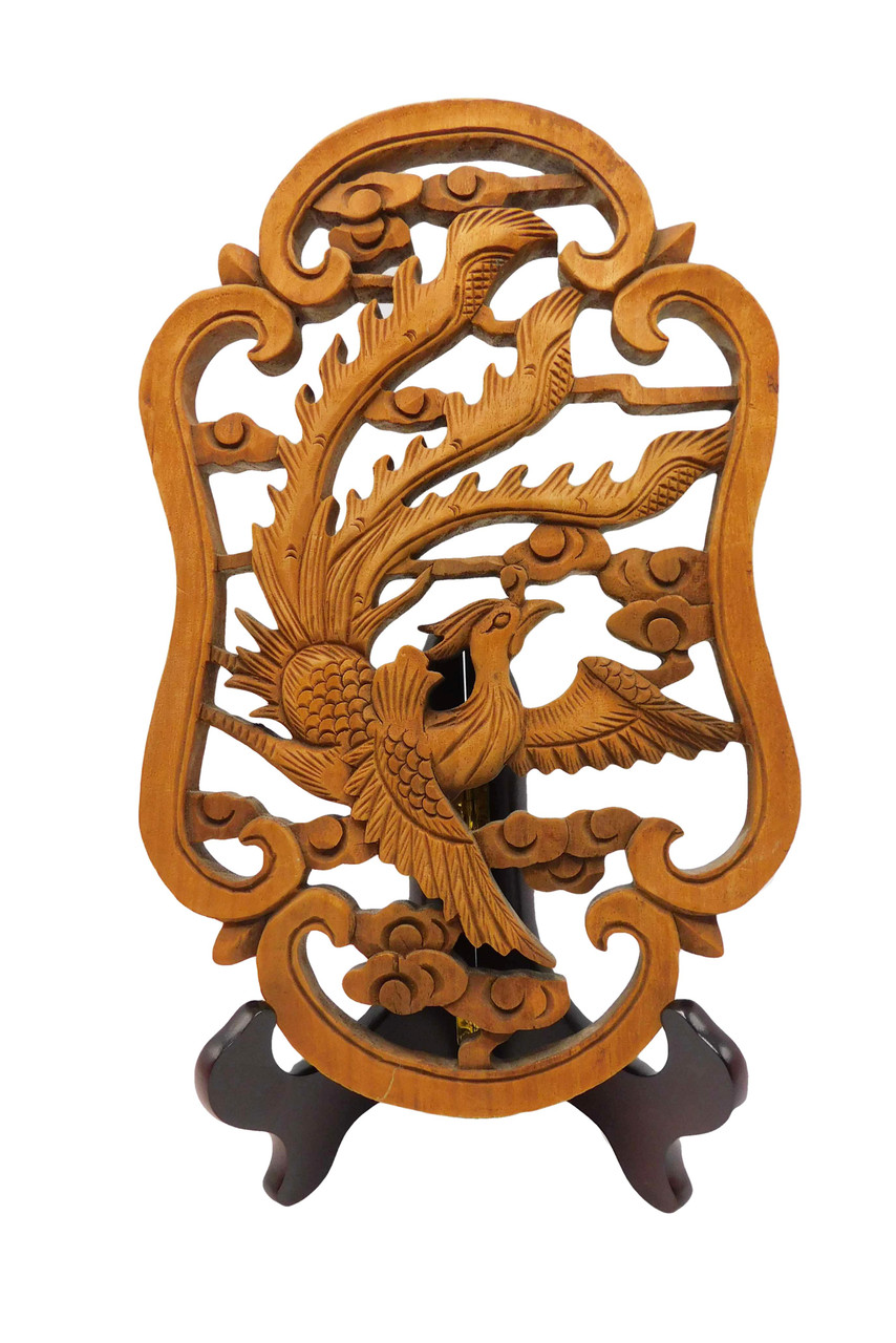 Oriental Furniture Warehouse Oriental Wood Carving in Bird and