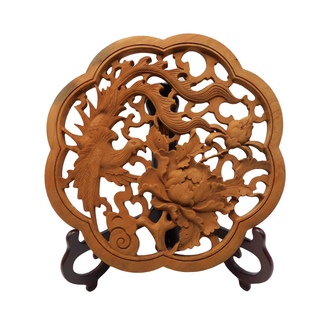 Oriental Furniture Warehouse Oriental Wood Carving in Bird and