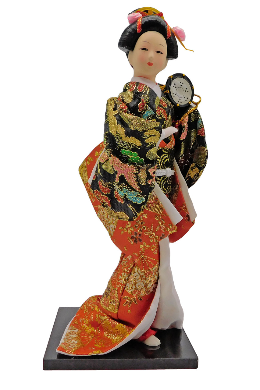 Japanese Geisha Doll with Drum - Oriental Furniture Warehouse: Chinese ...