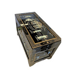 Large Mother of Pearl Oriental Storage Chest top vew