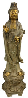 Bronze Goddess Statue 62 Inches High