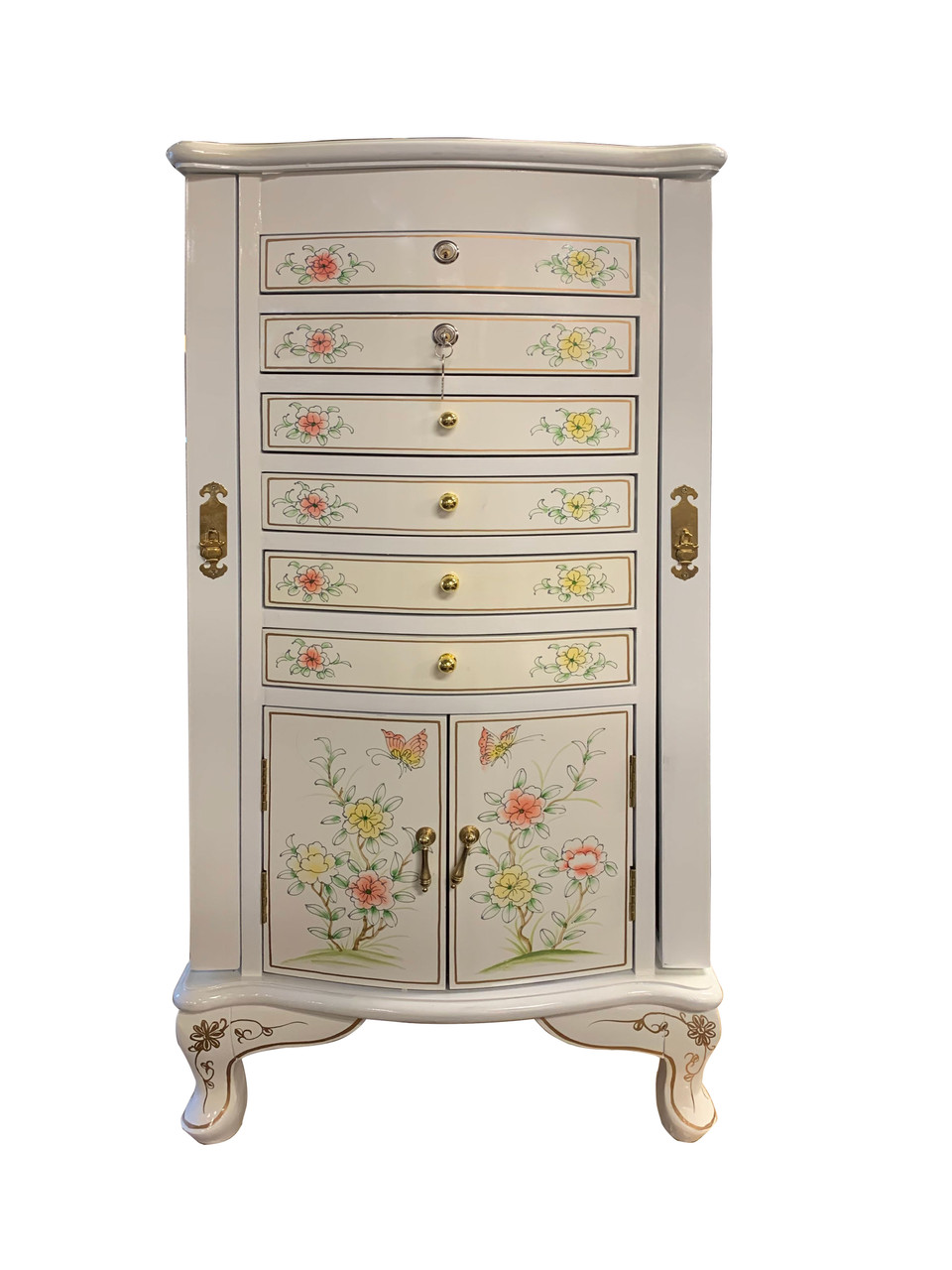 Oriental Furniture Warehouse Oriental Jewelry Armoire With Double