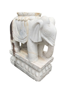 Oriental Stone Marble Statue Elephant