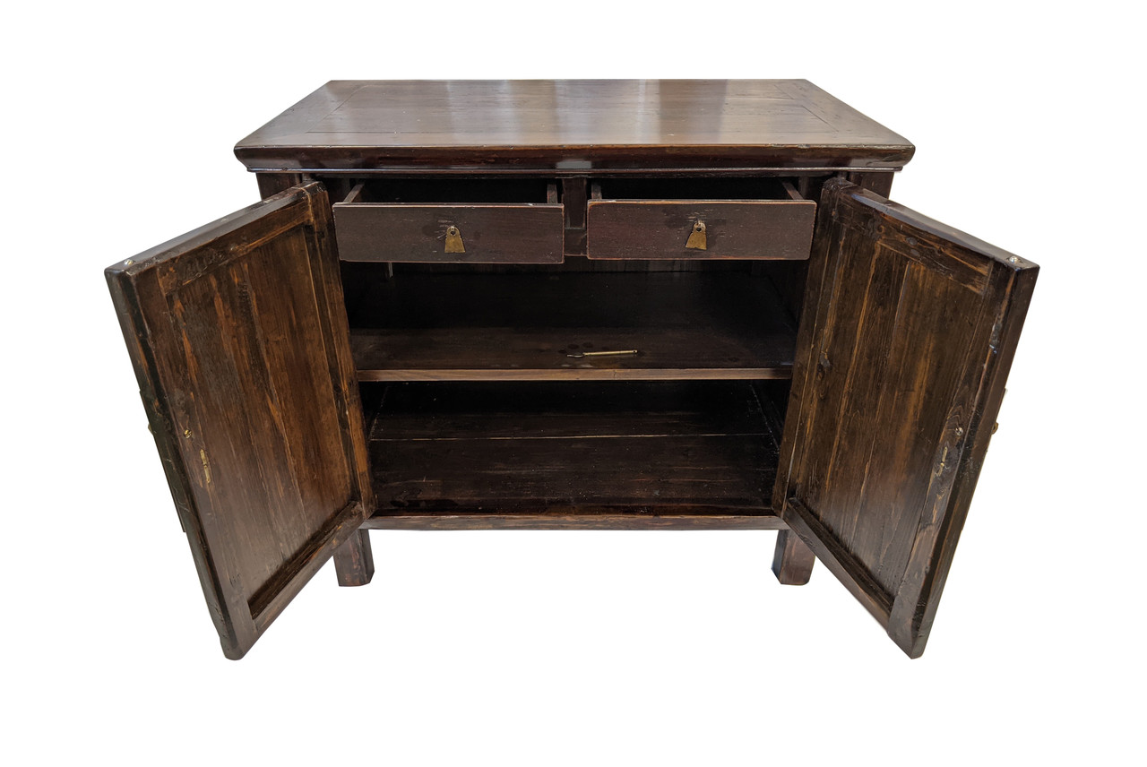 Oriental Furniture Warehouse Chinese Antique End Table With Hidden