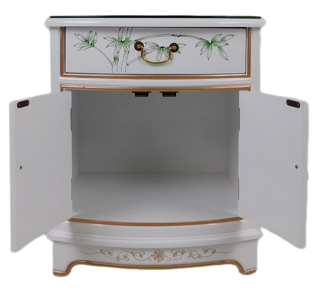 トールペイント「Table Collection」 Oriental Furniture Warehouse Oriental End Table with Hand