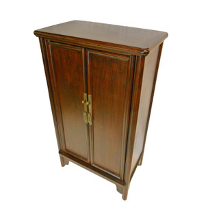 Chinese Ming Style Splayed Cabinet in Walnut Fisnish