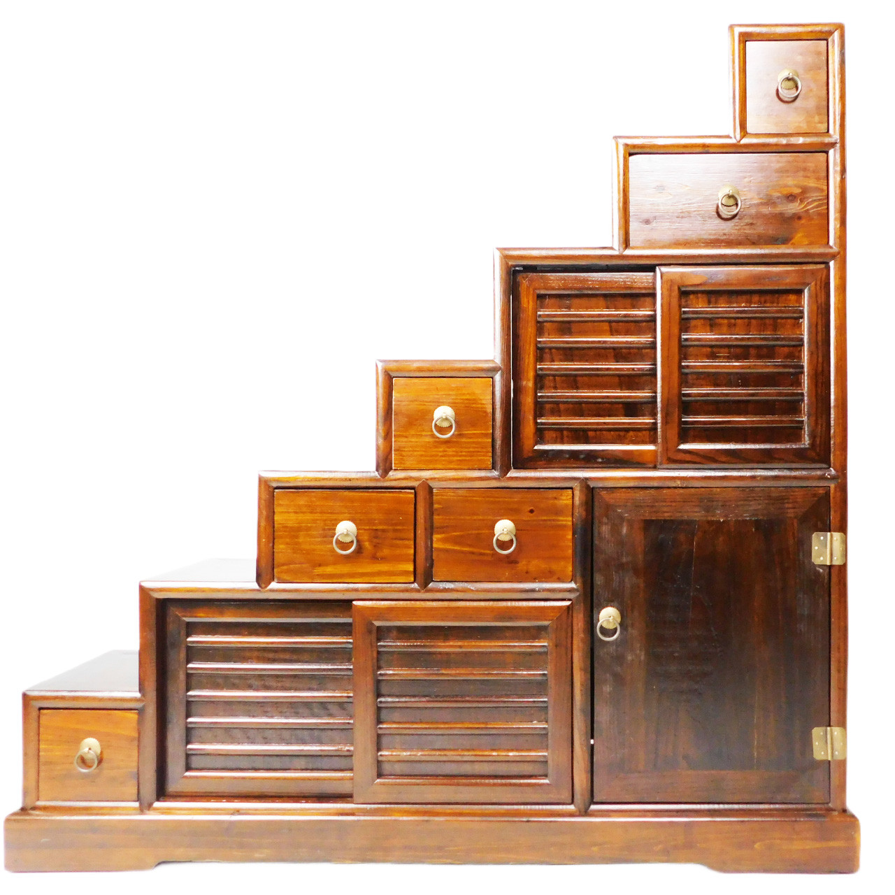 Oriental Furniture Warehouse Japanese Step Tansu Six Drawer Chest