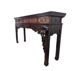 Chinese Antique Altar Table  Dongyang 88"W
