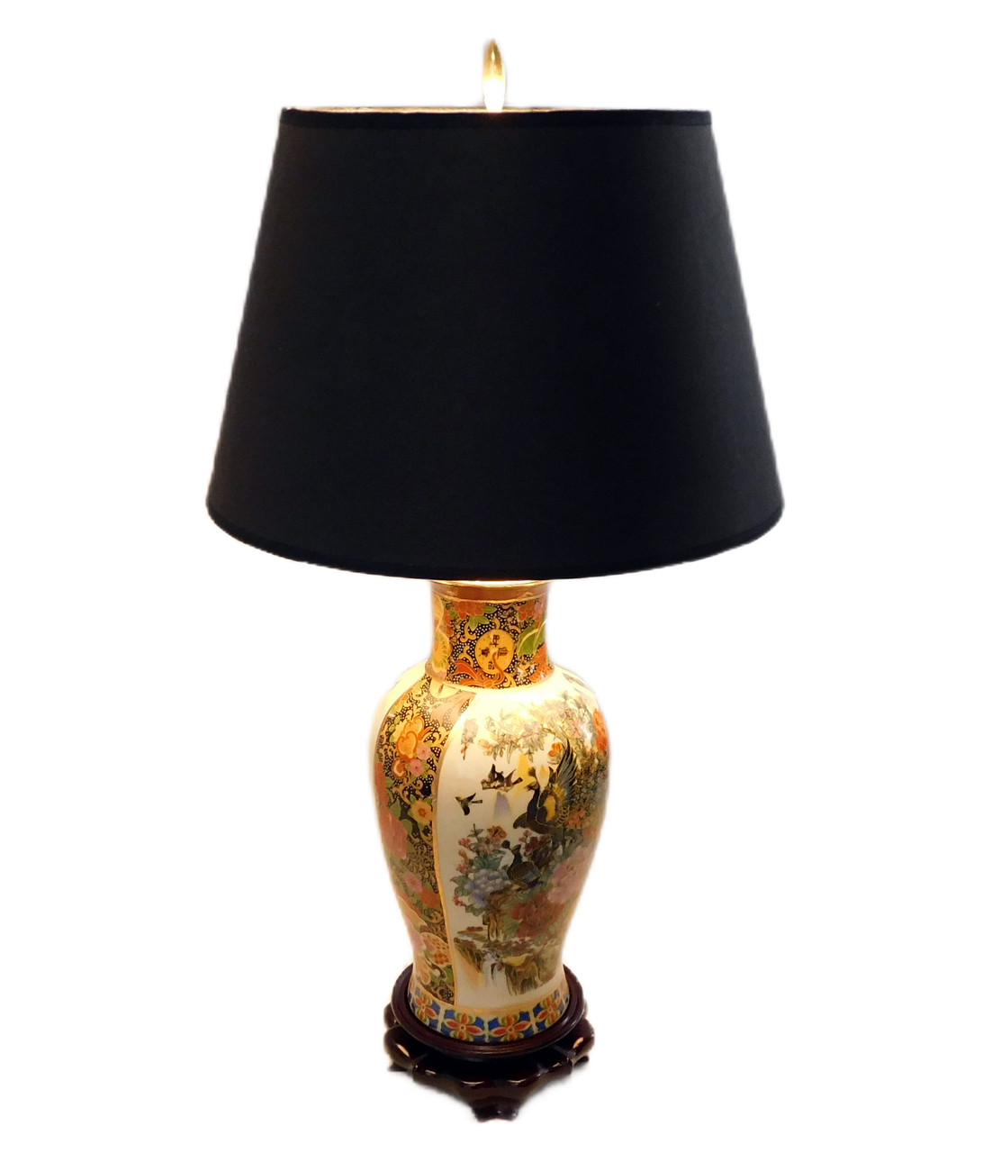 フロアスタンド Antique oriental table lamp Lot - JAPANESE STYLE IRON-RED TABLE LAMP