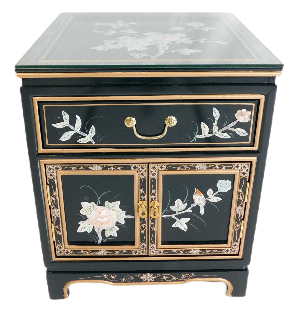 【楽ギフ_包装】 Oriental Warehouse Furniture Oriental End Mother with Table 絵画
