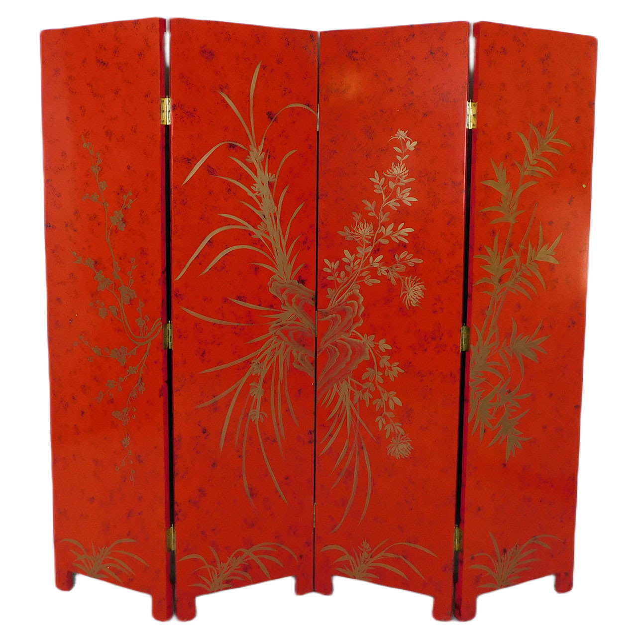 Oriental Furniture Warehouse Chinese Screen French Red