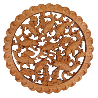 品揃え豊富で Warehouse Furniture Oriental Chinese Art Fish Koi Embroidery ライト・ランタン