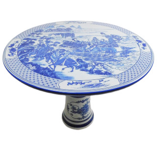 Blue and White Porcelain Table