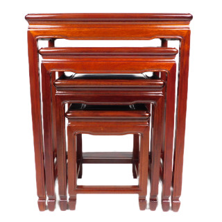 Rosewood Set Of Nest Of Tables