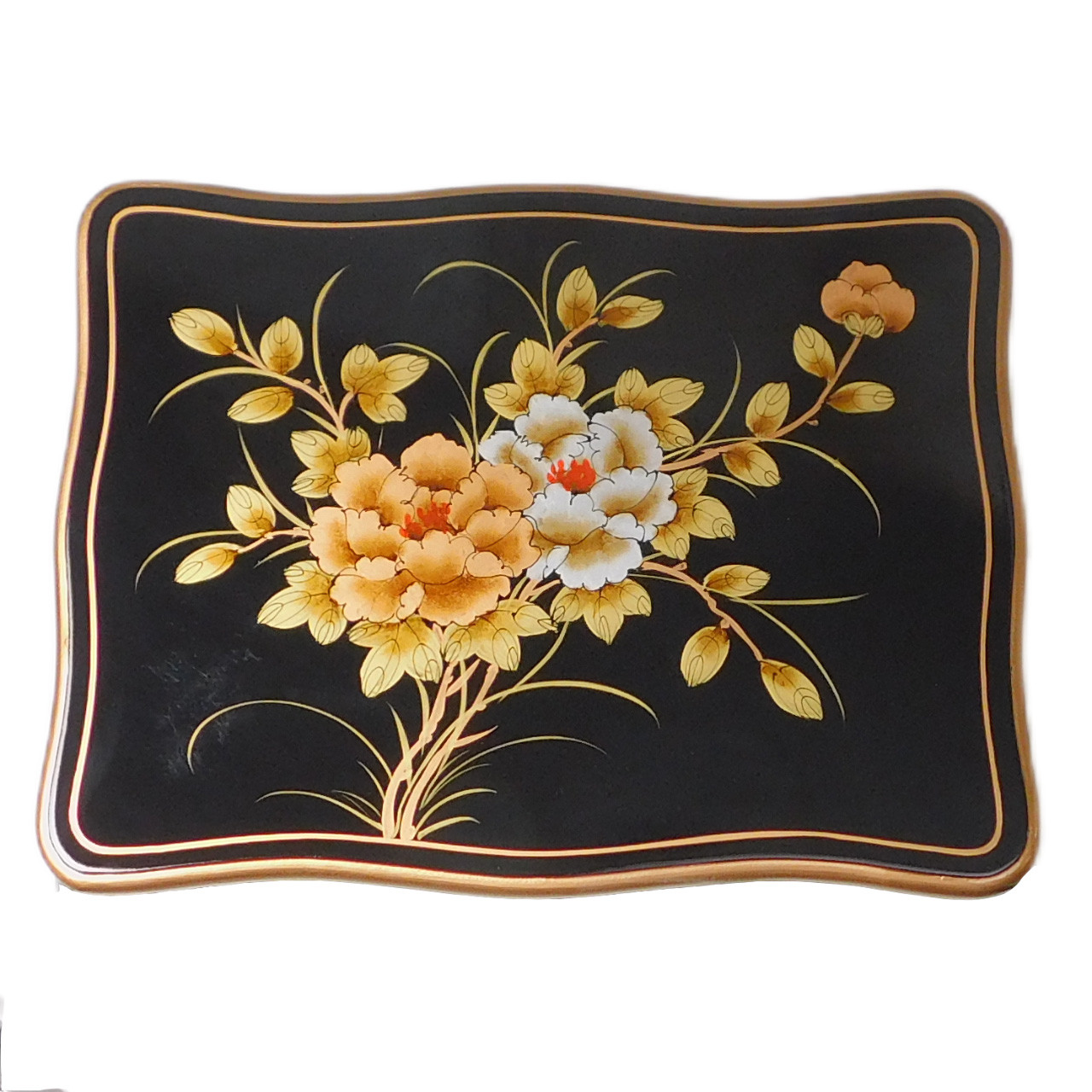 Oriental Furniture Warehouse Black Lacquer French Table Painted
