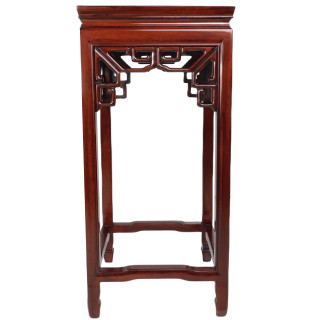 Chinese Plant Stand Ming Style Carved Rosewood
