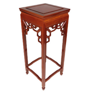  Natural Solid Rosewood 30" High Square Display Stand