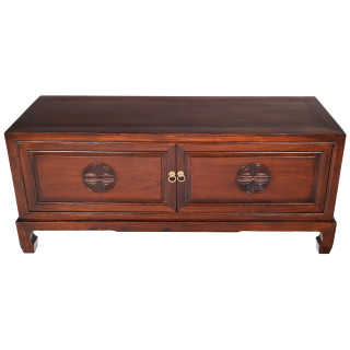 Asian Low Boy Cabinet With Long Life Carving