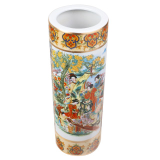 Japanese Porcelain Cylinder Vase