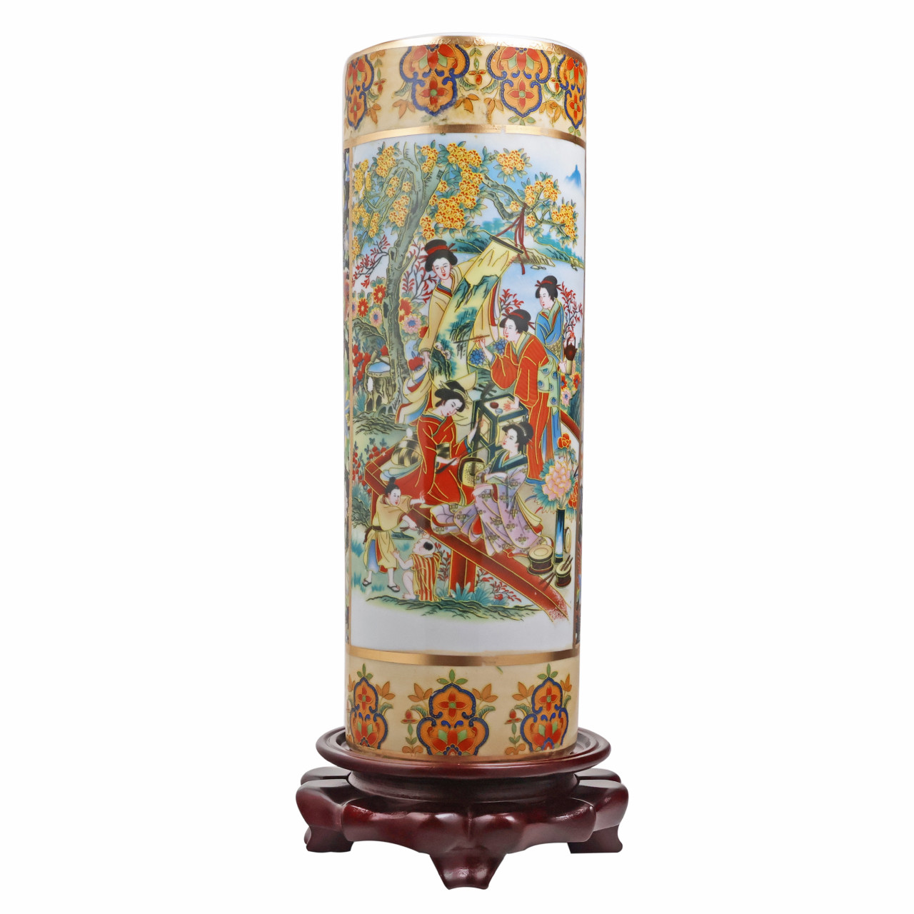 Oriental Furniture Warehouse Japanese Porcelain Cylinder