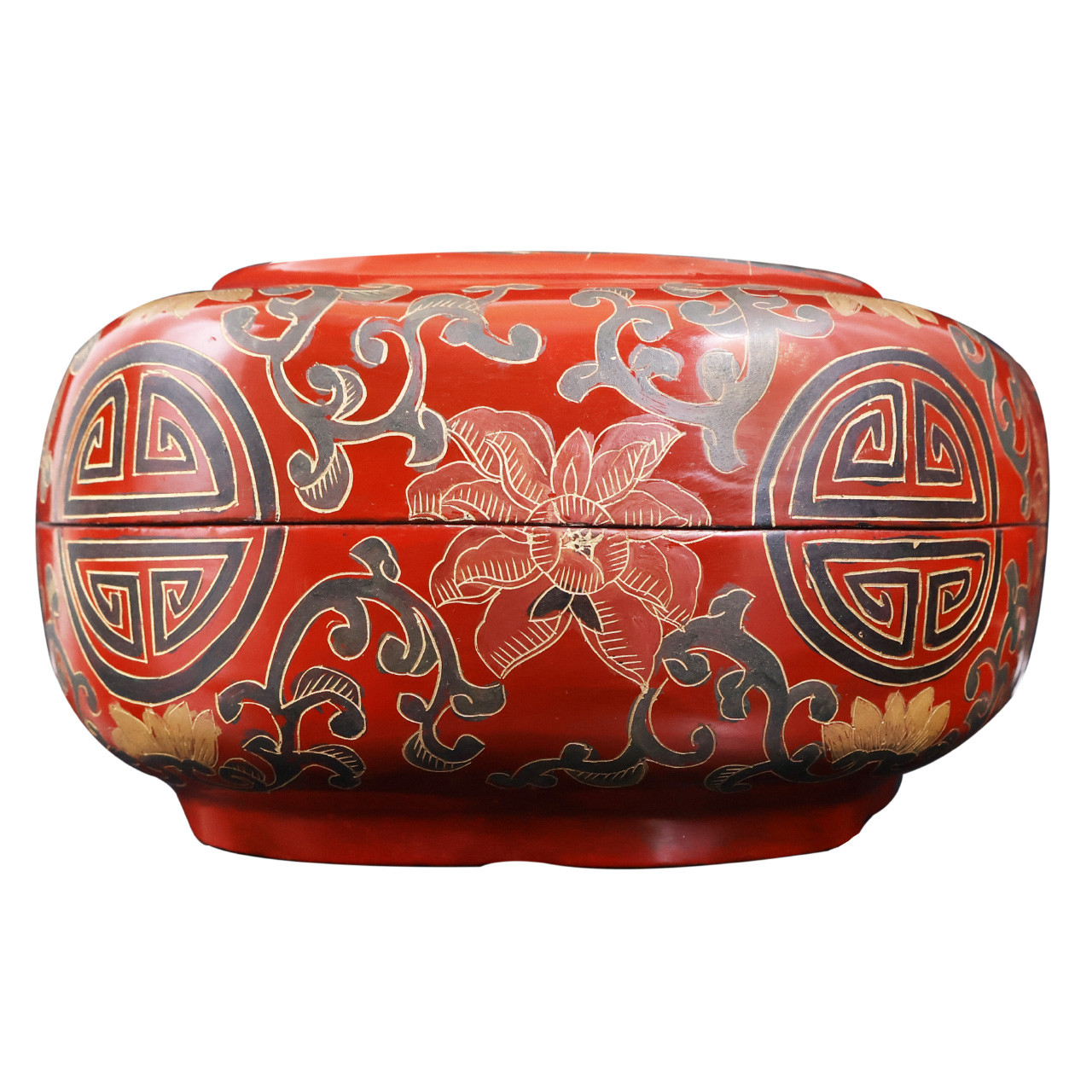 Oriental Furniture Warehouse Oriental Lacquer Hexagonal Gift Box