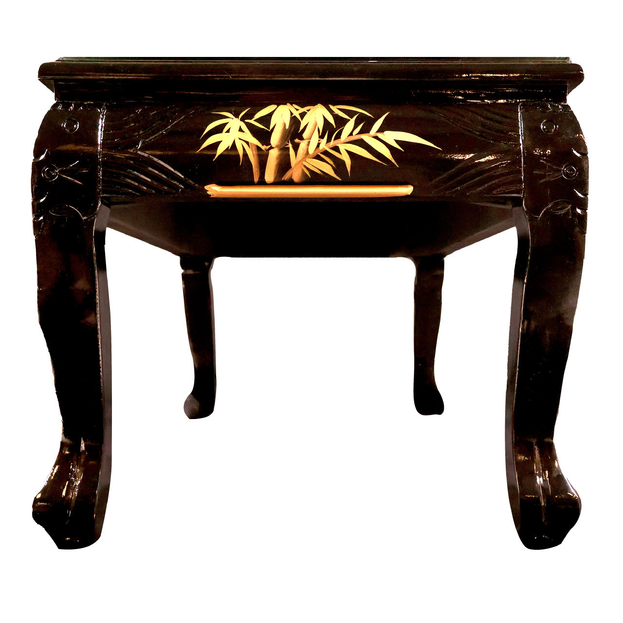 Oriental Furniture Warehouse Gold Leaf Coffee Table Hand Painted