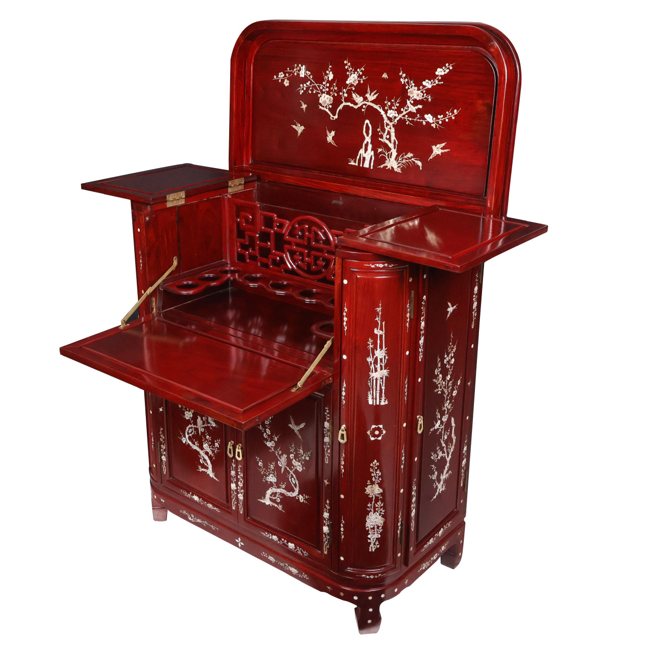 Oriental Furniture Warehouse Oriental Bar, Solid Rosewood with
