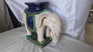 Ceramic Elephant Book End