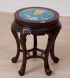 Cloisonne Rosewood Side Table