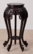 Rosewood Ornate Carved Tall Round Flower Stand
