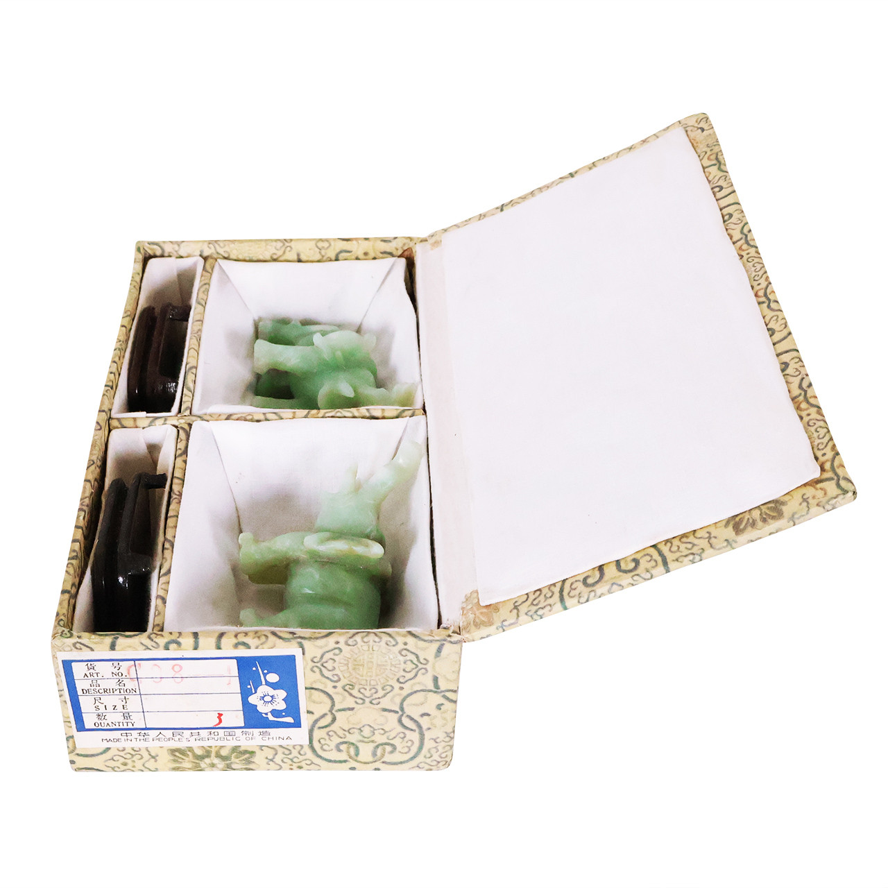Purchase Jade Elephants Set of Two Hand Carved Serpentine Jade for