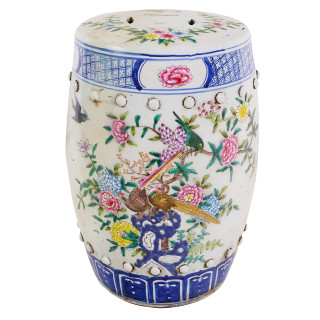 Vintage Chinese Porcelain Garden Stool