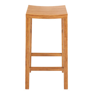 Oriental bamboo stool honey finish