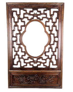 Chinese Antique Window Panel 30" H