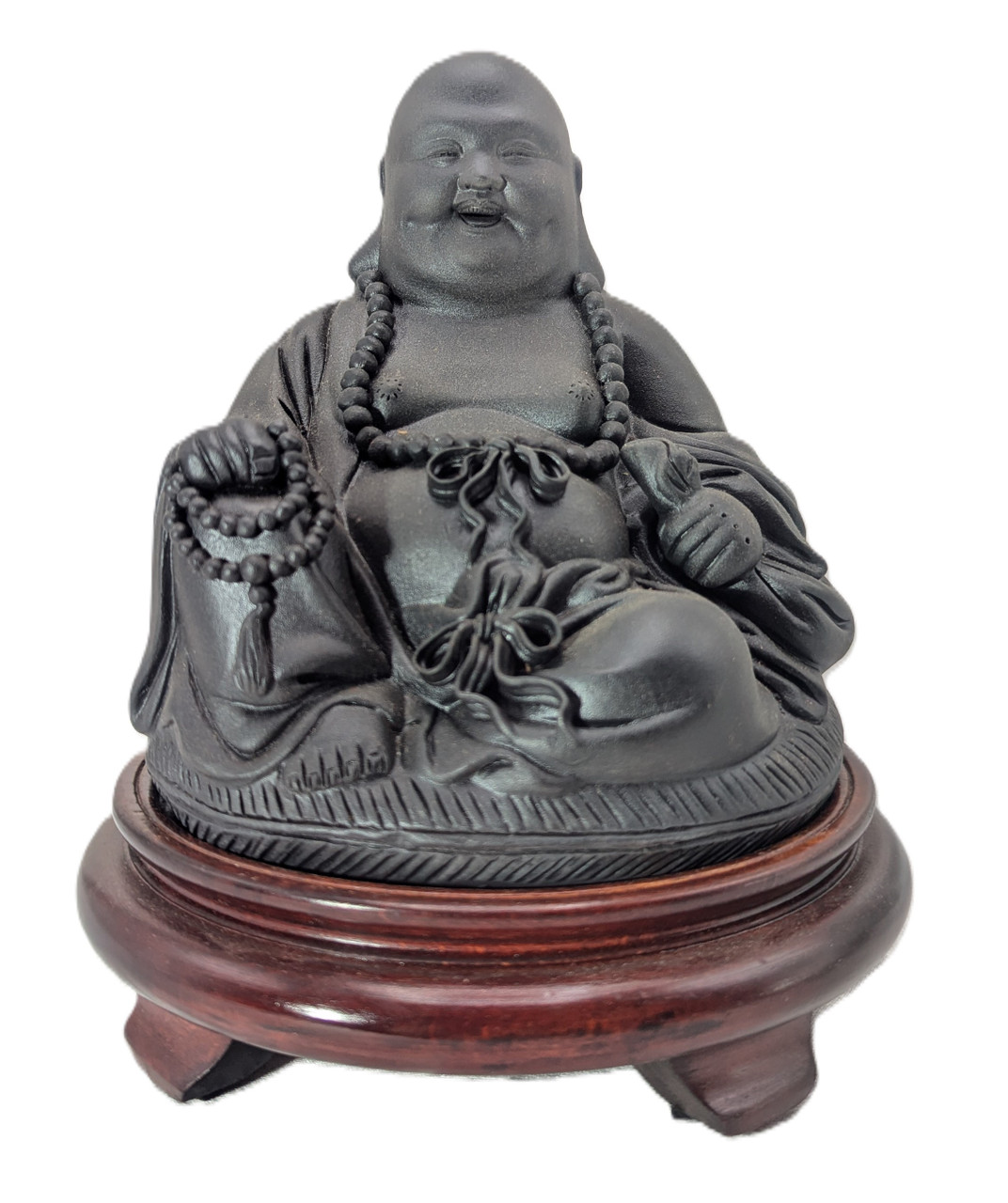 Collectable Ho Tai Lucky Buddha Famous Purple Clay From Oriental